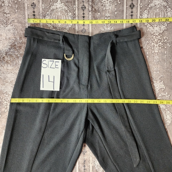 Who What Wear High Rise Black Crepe Dress Pants - Picture 8 of 14